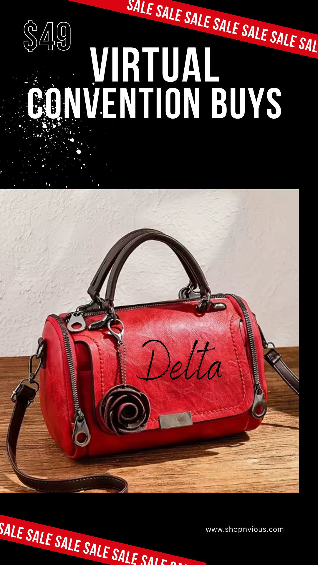 Custom convention purse