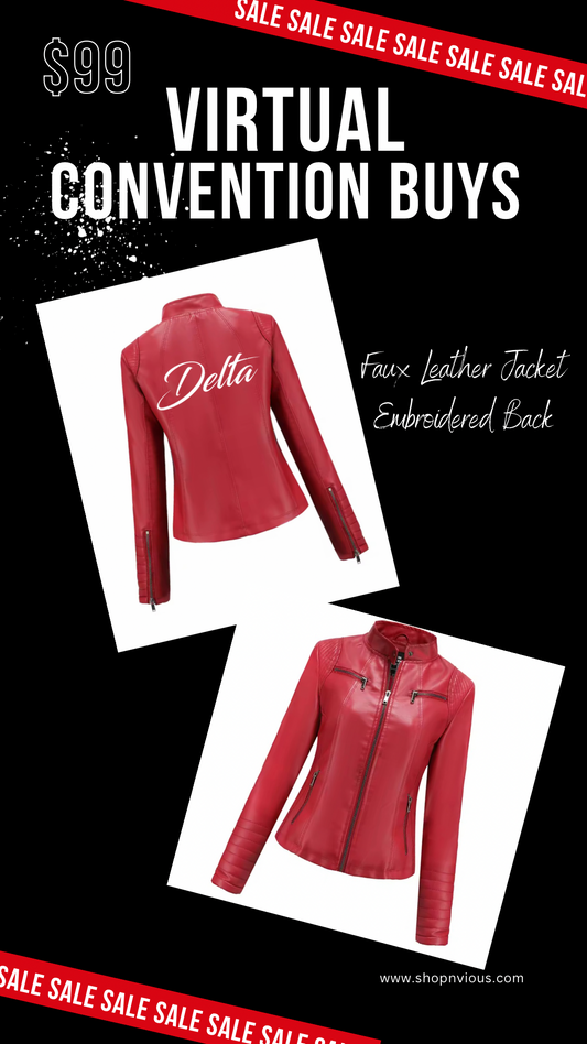 Custom Faux Leather Delta Jacket