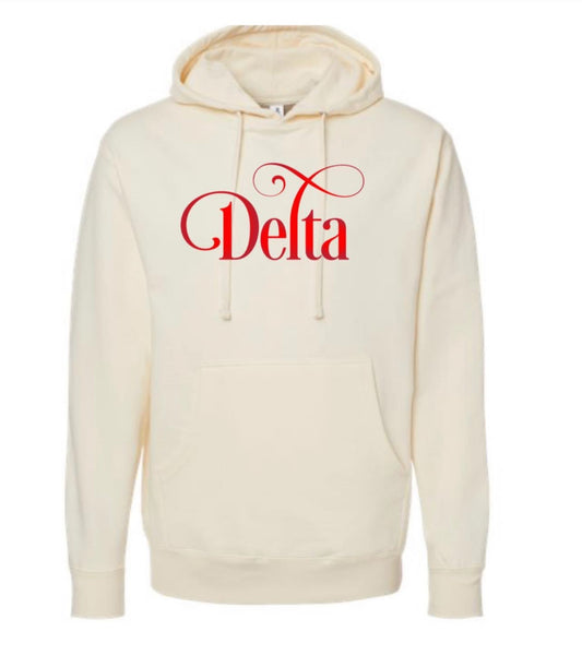 Cream Delta Pocket Hoodie
